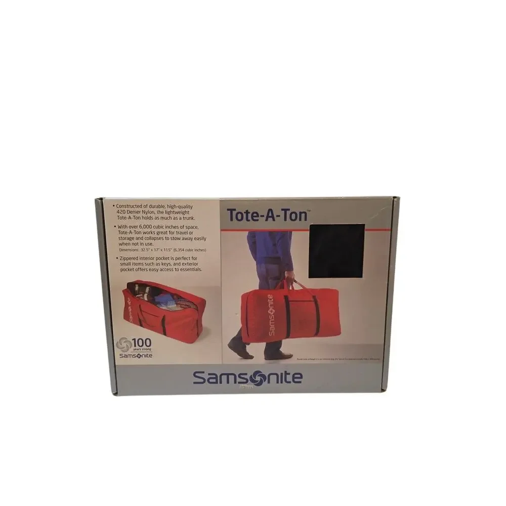 Samsonite Tote-a-ton 32.5 Inch Duffle Luggage - Black with Red